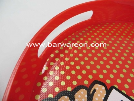 beste ronde plastic antislip dienblad met aangepast logo 