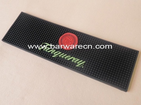 gepersonaliseerde pvc bar drip rail mat met full colour bedrukking logo 