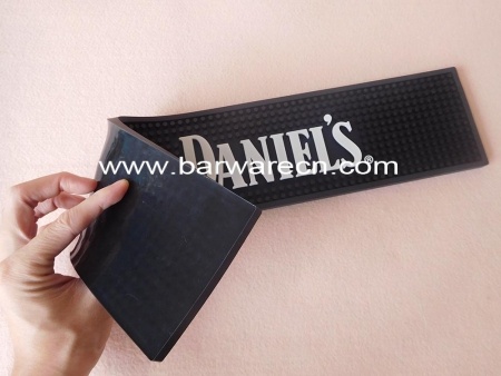 zwarte pvc jack daniels bar service mat 