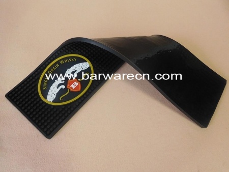 gepersonaliseerde logo zachte pvc bar rail mat in China 