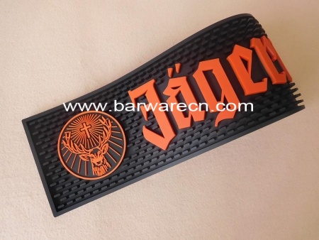 pvc printd bar mat, oem logo afdrukken bar mat, hoge kwaliteit bedrukte bar mat 