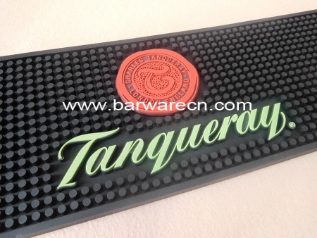 gepersonaliseerde pvc bar drip rail mat met full colour bedrukking logo 