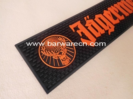 pvc printd bar mat, oem logo afdrukken bar mat, hoge kwaliteit bedrukte bar mat 