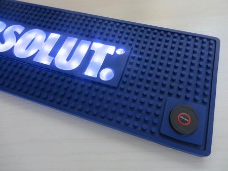 led pvc bar drip mat met op maat gemaakt logo 