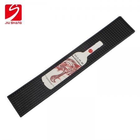 digitaal logo afdrukken pvc rubber bar mat 