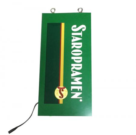 led bord met metalen hangende ringen 