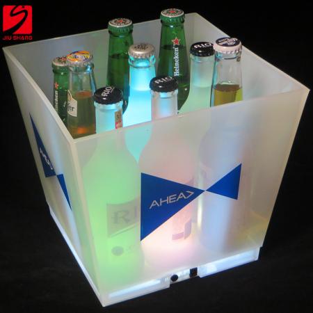 wit licht led emmer met epoxy logo 