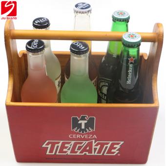 zijdedruk houten bierdrager