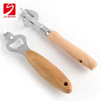 houten handvat flesopener