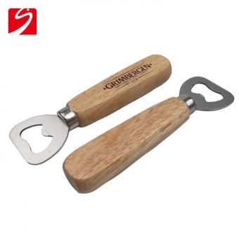 houten handvat flesopener