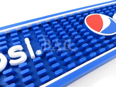 pepsi blue pvc lekbak bar mat fabrikant 