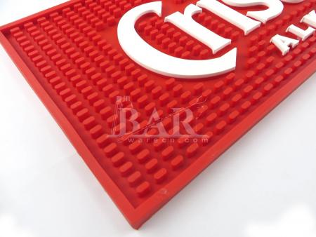 cristal zachte pvc bar mat aangepaste bar drinken mat 