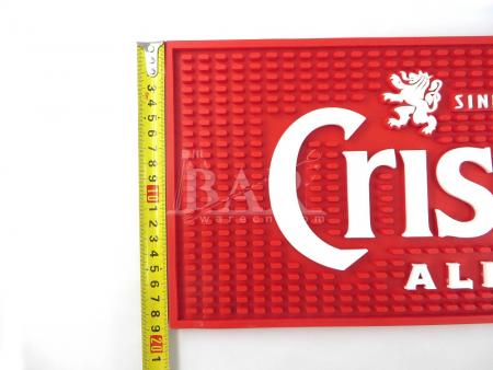 cristal zachte pvc bar mat aangepaste bar drinken mat 