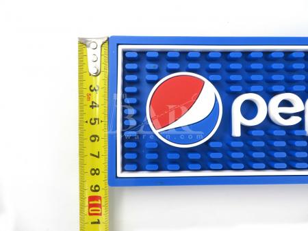 pepsi blue pvc lekbak bar mat fabrikant 