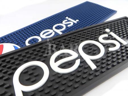 pepsi cocktail barman bar mat blauw en zwart 