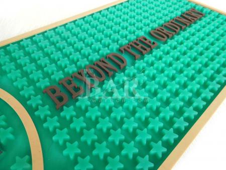 aangepaste nieuwe ontwerp 3d pvc bar mat te koop 