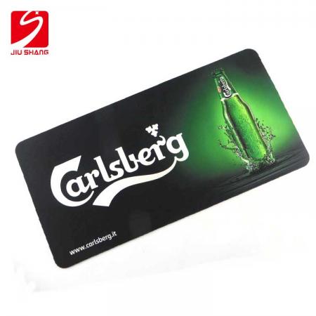 aangepaste promotionele rubber drinken logo niet-geweven bar mat 