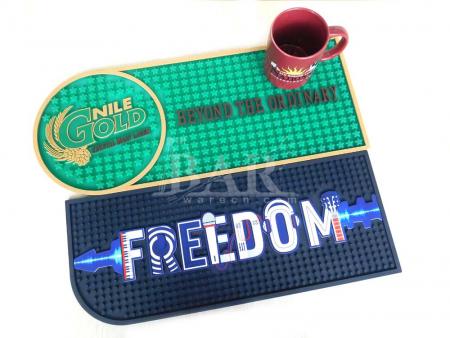 aangepaste nieuwe ontwerp 3d pvc bar mat te koop 