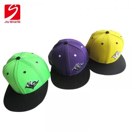 op maat gemaakte 3D-katoenen snapback cap met logo voor sport 