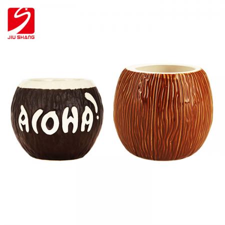 Hawaiiaanse stijl kokosnoot cup cocktailglas tiki cup 