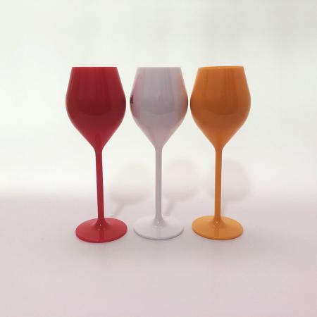 acryl materiaal aanpasbaar kleur logo beker champagne glas 