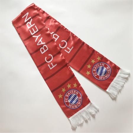 aangepaste logo polyester thermische overdracht ventilator sjaal fc fans juichen sjaal cadeau 